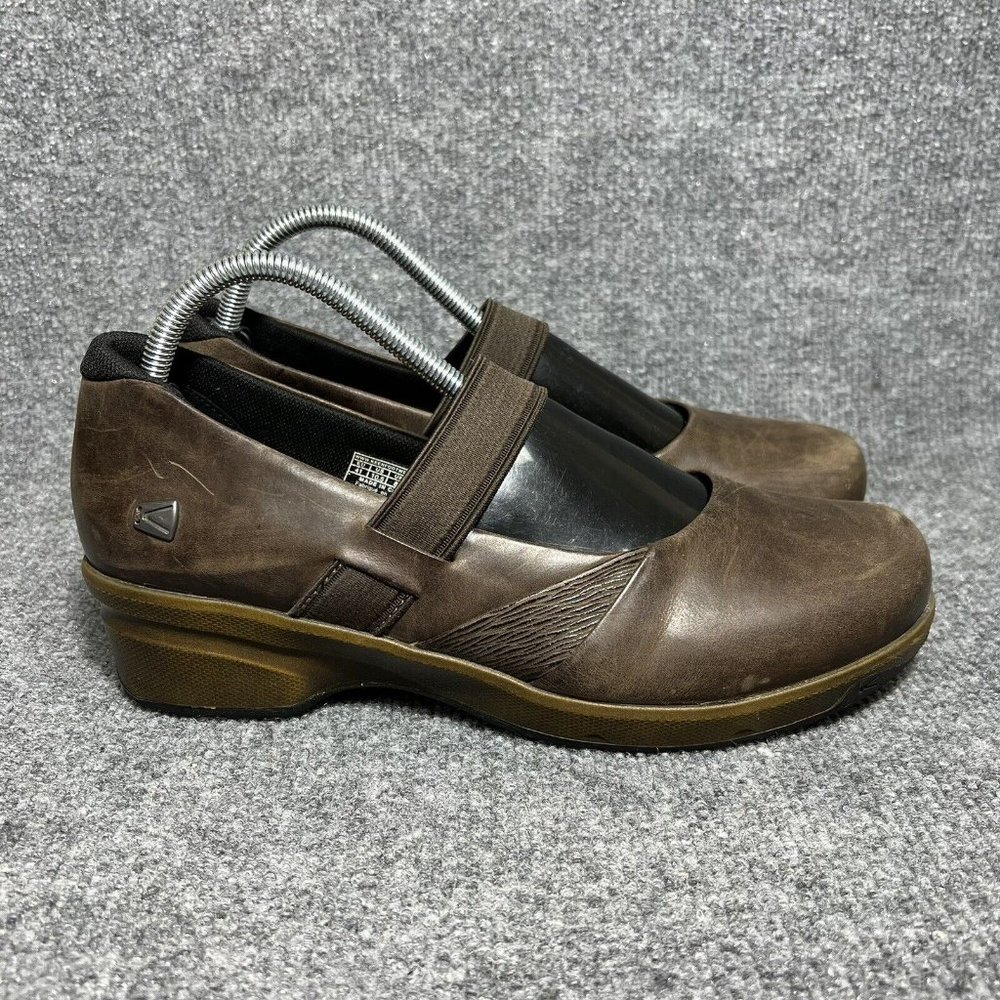 Keen Mary Jane Heels Womens 10.5 Brown Slip On Comfort Shoes *